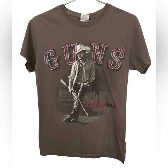 Gildan Other - Justin Moore GUNS Country Music Concert Tour T-Shirt Men’s S
